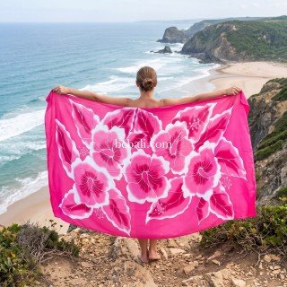 Hot Sale Rayon Lava Lava Hand Painted by Balinese Artisans